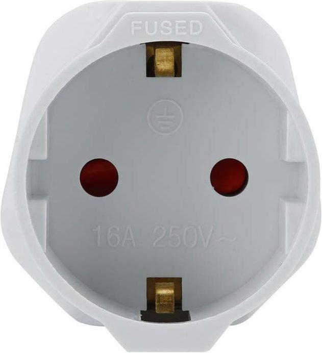 Produktbild Intirilife Steckdosenadapter 4er Set UK Typ G auf EU