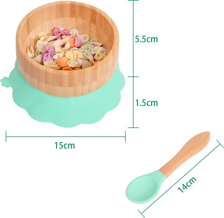 Actual product image Intirilife Baby Bamboo Bowl Set