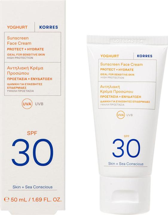 Immagine prodotto Korres Yoghurt Sunscreen Face Cream SPF 30 (Crema solare viso, SPF 30, 50 ml)