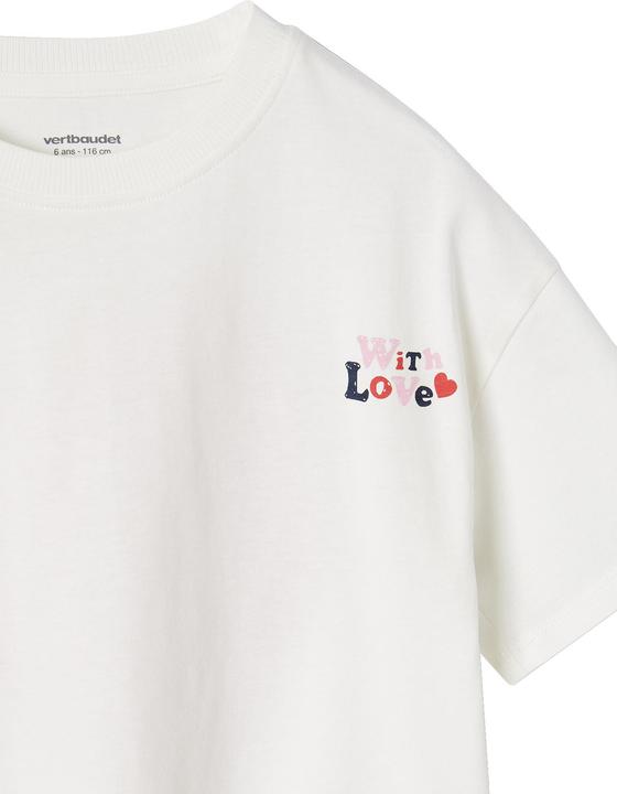 Actual product image Vertbaudet Bedrucktes Mädchen T-Shirt, leichte Oversized-Form (140)
