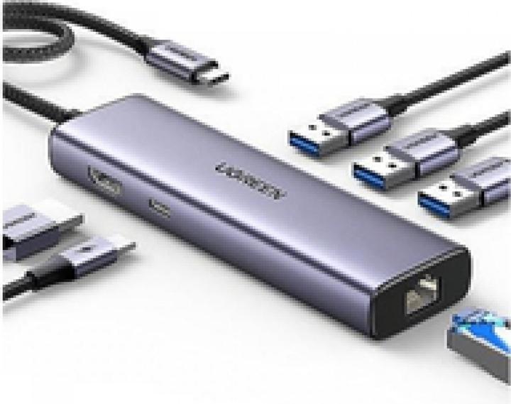 Actual product image Ugreen CM512 (USB-C, 6 Ports)
