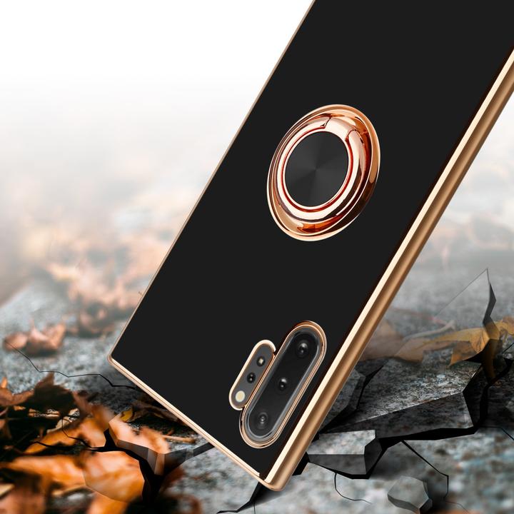 Actual product image Cadorabo Case for Samsung Galaxy NOTE 10 PLUS in TPU with camera protection and ring LM089 Style (Samsung Galaxy Note 10 Plus)