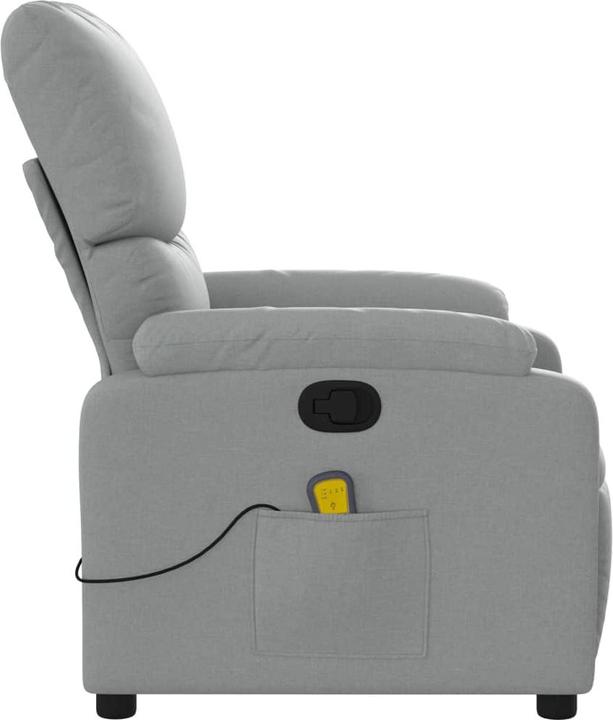 Produktbild VidaXL Massagesessel Hellgrau Stoff,Farbe: Hellgrau,Material: Stoff