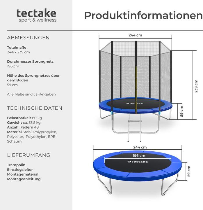 Produktbild tectake Garfunky (244 cm)