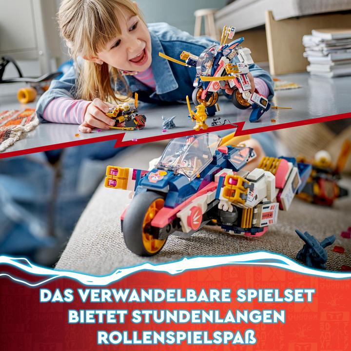 Produktbild LEGO Ninjago Soras Mech verwandelt sich in ein Rennrad (71792). (71792, LEGO Ninjago)