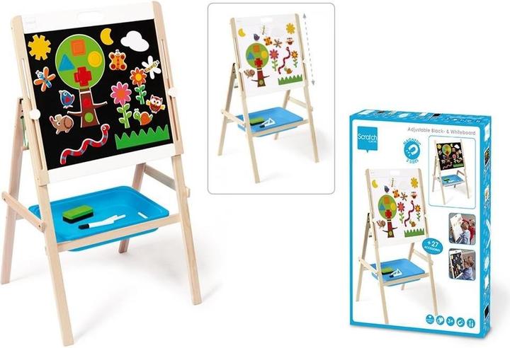 Produktbild Scratch Standtafel & Whiteboard mit Papierrolle