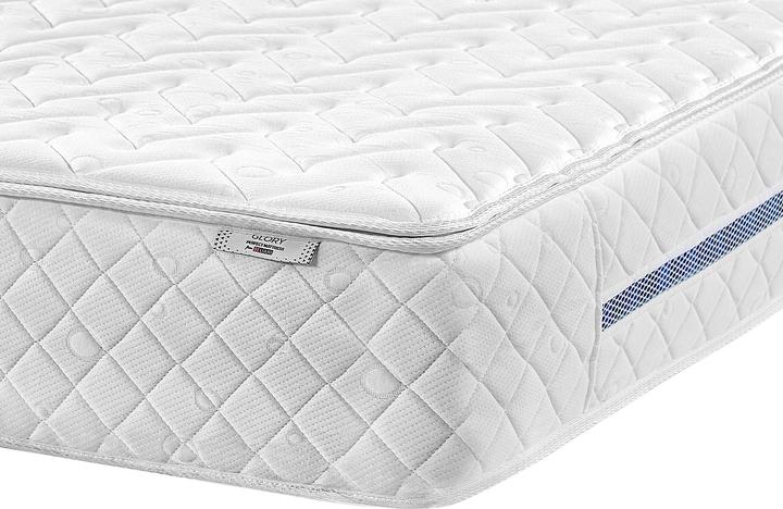 Actual product image Beliani Pocket spring mattress Memory Foam medium 140 x 200 cm removable cover GLORY (140 x 200, Spring core)
