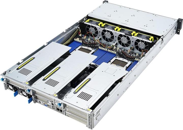 Actual product image ASUS Platforma Rack (2U) RS720A-E12-RS24U AMD Epyc 9004 (24x NVMe 2xM.2 3xGPU 2x10Gbe IPMI 1+1 (AMD Epyc 9004 series, Rack Server)