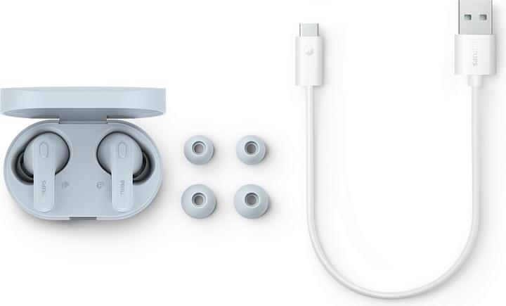 Actual product image Philips TAT1108BL headphones/headset Wireless In-ear Calls/Music Bluetooth Blue (10 h, Wireless)