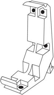 Actual product image Tehalit Profile holder PC/ABS for M5848 Shunting channel RK 110x80mm (11 cm)