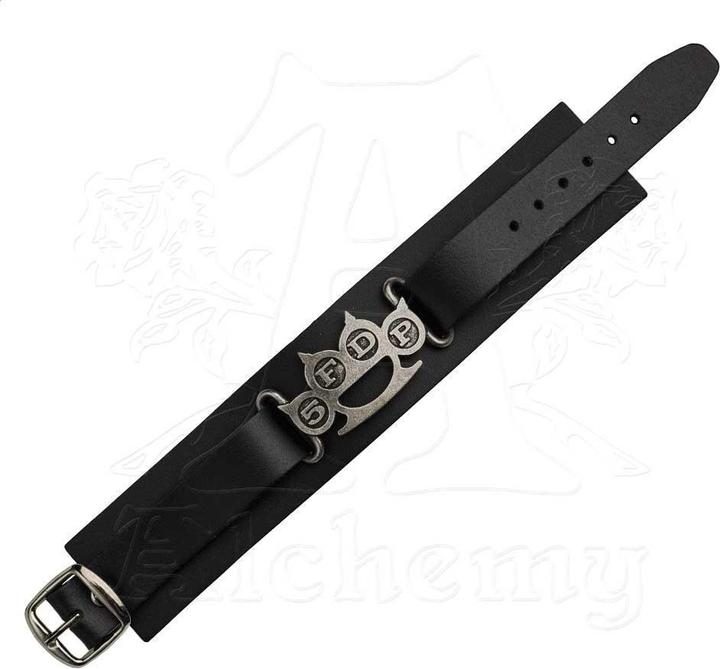 Produktbild Five Finger Death Punch Lederarmband Schlagring (100% synthetisches Material)