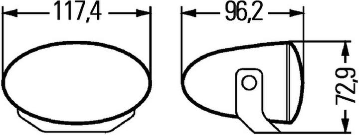 Actual product image Hella 008 283-811 Driving lamp set, H7 - FF 50