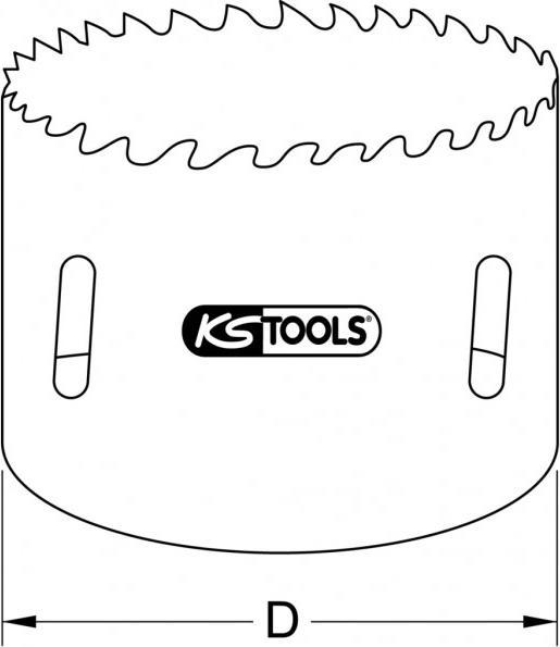 Image du produit KS Tools Scie cloche bimétal HSS (102 millimètres)