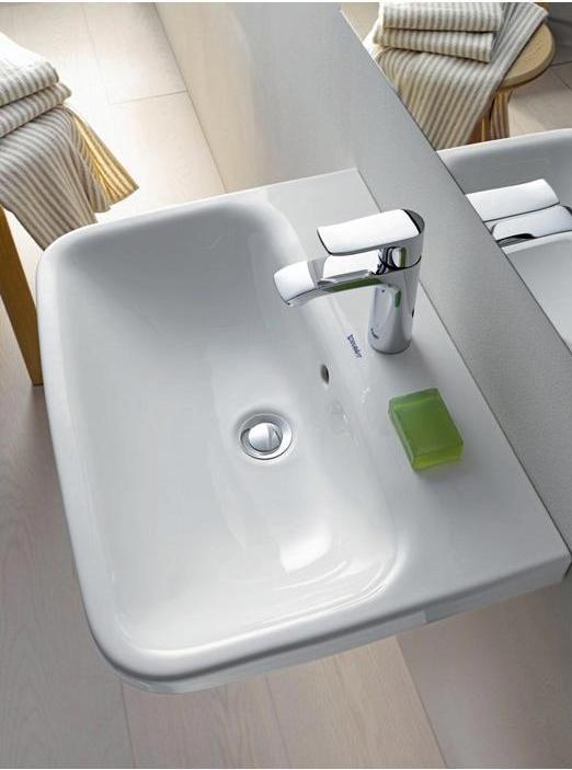 Image du produit Duravit Plan de toilette DURASTYLE avec lavabo HLB 650x440mm 1 robinetterie blanc (440 mm, 650 mm)