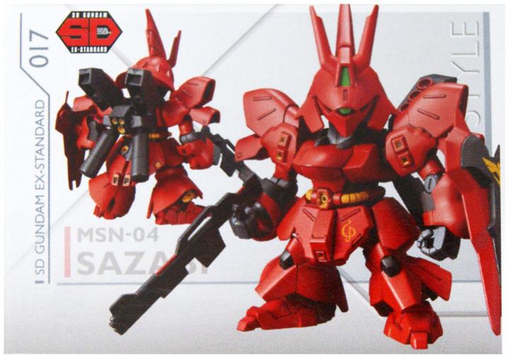 Actual product image Bandai GUNDAM - SD EX Standard Sazabi Gundam SD - Model Kit