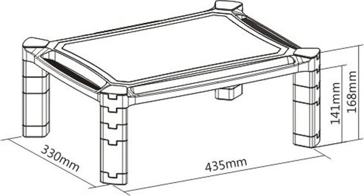 Actual product image Techly Monitor Riser