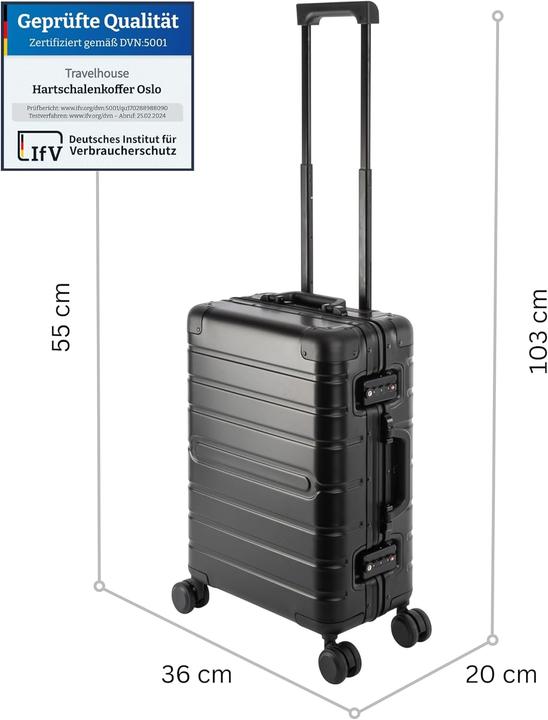 Produktbild Travelhouse Handgepäck-Reisekoffer Oslo (39 l, Handgepäck (bis 50l))