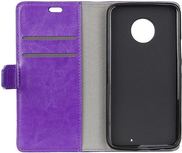 Produktbild MU Classic Crazy Horse Leder Bookcover Hülle (Motorola Moto X4)