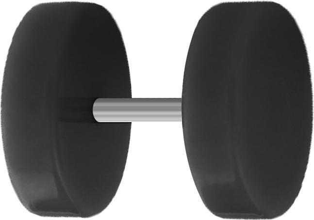 Produktbild Star Piercing Fake Plug schwarz (ohne Messing, Acryl)