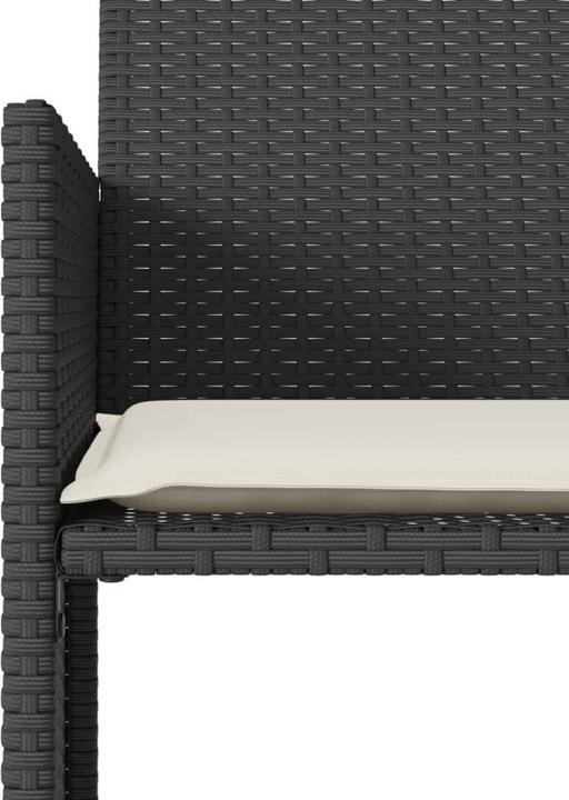 Image du produit VidaXL Canapé de jardin 2 places avec table et tabourets