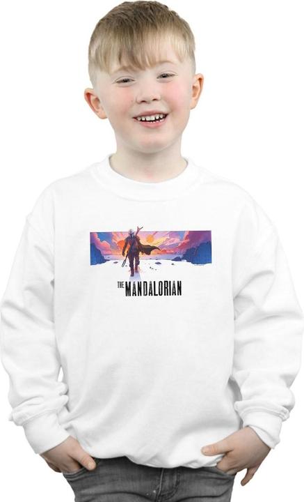 Immagine prodotto Star Wars The Mandalorian Landscape Felpa Ragazzi (140, 146)