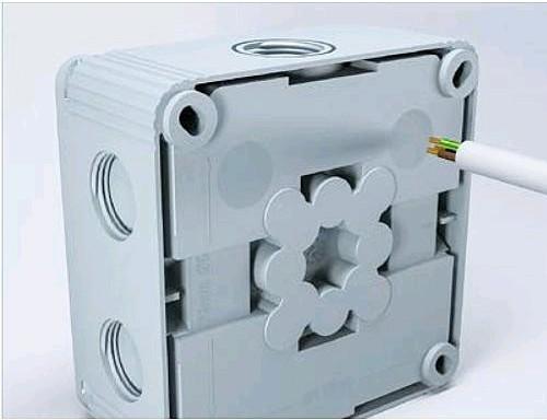 Actual product image Wiska Junction box 308/LEER 60400