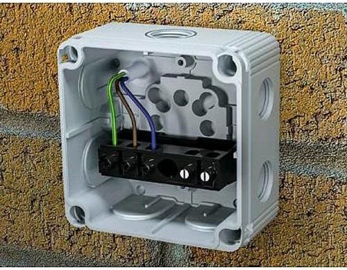 Actual product image Wiska Junction box 308/LEER 60400