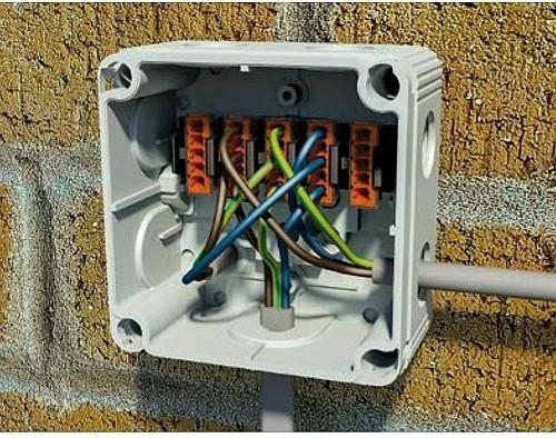 Actual product image Wiska Junction box 308/LEER 60400