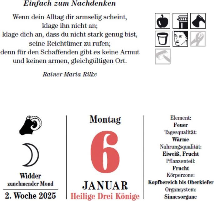 Image du produit Calendrier à effeuiller Das Mondjahr (11,5 x 13 cm, Couverture rigide, Allemand)