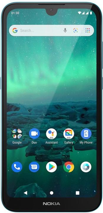 Produktbild Nokia 1.3 (16 GB, Cyan Green, 5.71", Dual SIM, 8 Mpx, 4G)