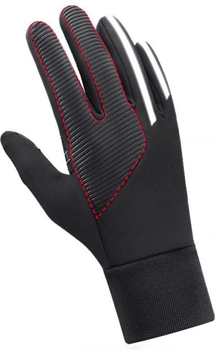 Produktbild Hurtel Isolierte, rutschfeste Sport-Handyhandschuhe (Grösse L) – schwarz (L)