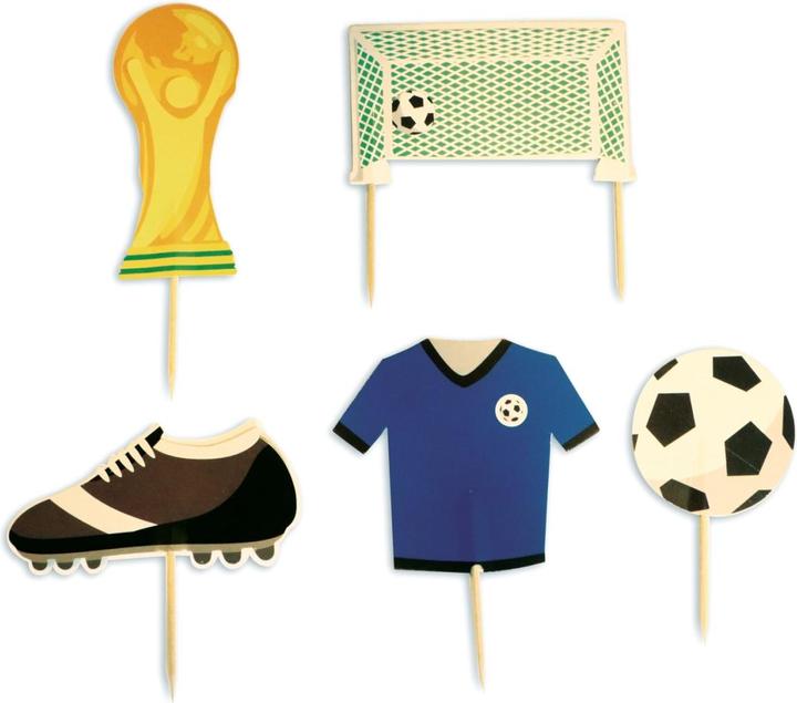 Produktbild ScrapCooking 5er Set Kuchendekoration Fussball Motive (5 x)