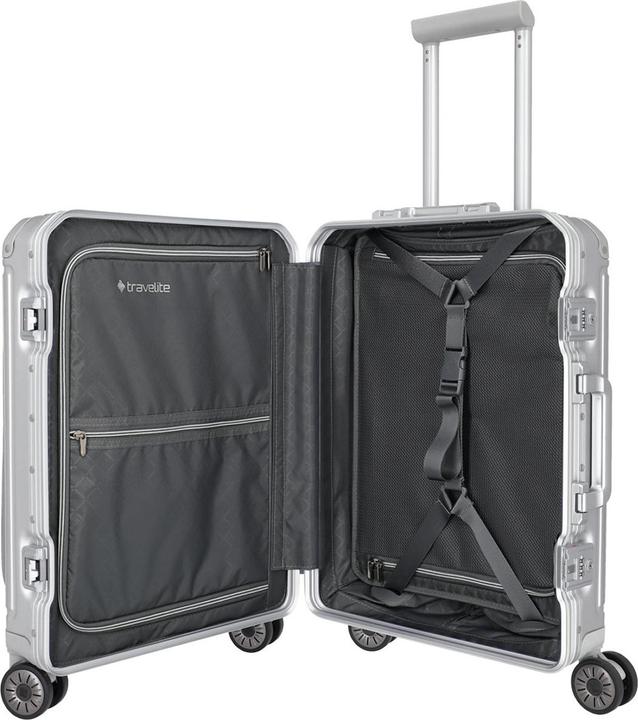 Actual product image Travelite next 4 wheels cabin trolley S 55 cm laptop compartment (41 l, Hand luggage (up to 50 litres))