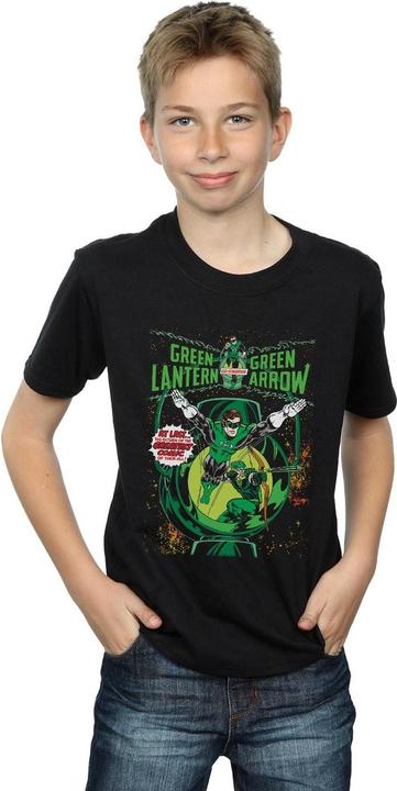 Actual product image Boys Green Lantern & Green Arrow Comic Cover Cotton T-Shirt (116)