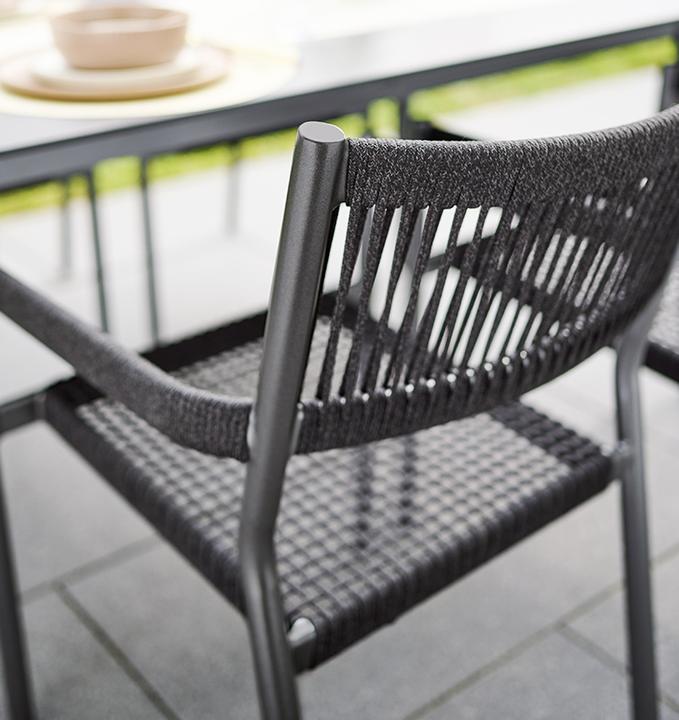 Produktbild Sieger Rimini Stapelsessel Aluminium Eisengrau