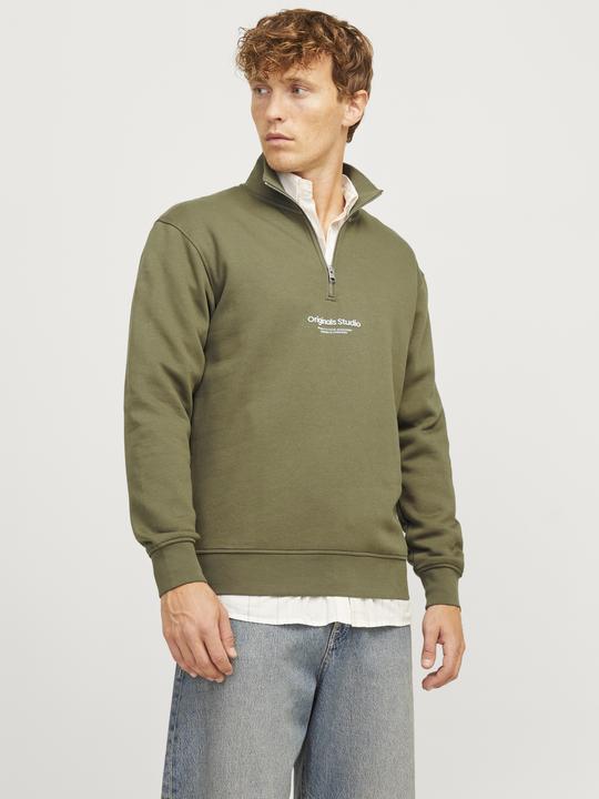 Produktbild Jack & Jones Text Sweatshirt mit halbem Reissverschluss Sweatshirt mit halbem Reissverschluss (XXL)