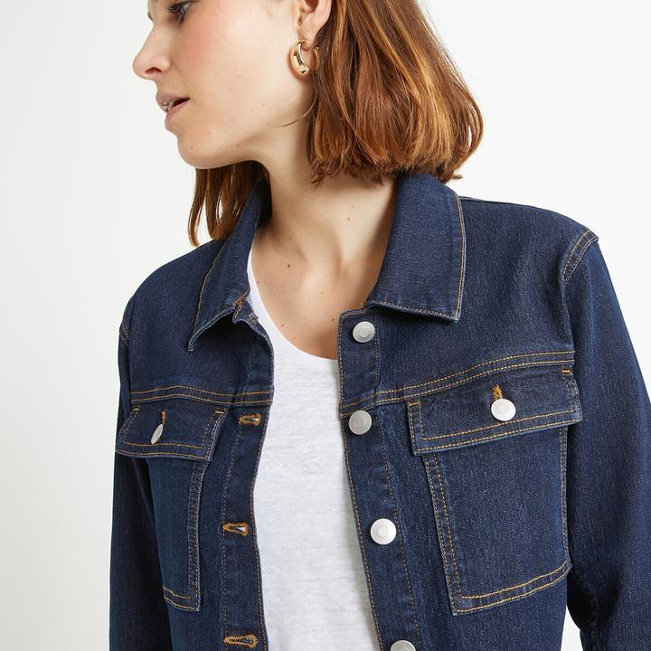Produktbild Anne Weyburn Jeansjacke mit gerader Schnittform (44)
