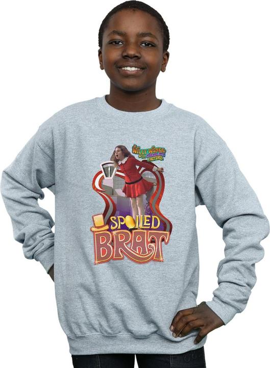 Actual product image Willy Wonka & the Chocolate Factory Boys Spoiled Brat Sweatshirt (116)