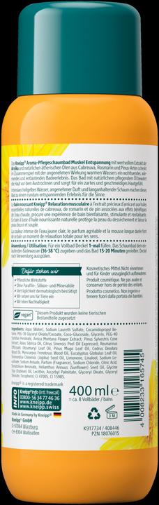 Produktbild Kneipp Muskel Entspannung (400 ml, Schaumbad)
