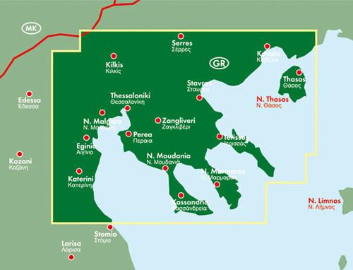 Produktbild Chalkidiki - Thasos - Olympos 150000
