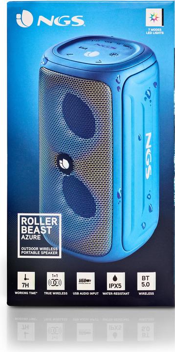 Produktbild NGS Roller beast azure (7 h, Stromversorgung über USB)