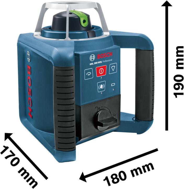 Actual product image Bosch Professional ROTATION LASER GRL 300 HV SET + TRIKOD BT170 + GR240 PATCH