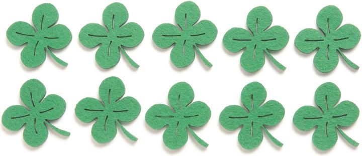 Immagine prodotto Glorex Trifoglio di feltro 10pz, 3,5cm verde