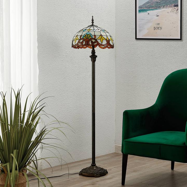 Image du produit Lindby Lampadaire Audrey de style Tiffany (E27)