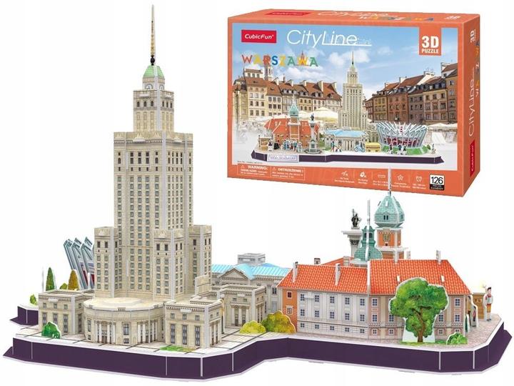 Image du produit Cubicfun Cityline Varsovie 3D Puzzle de (126 pièces)