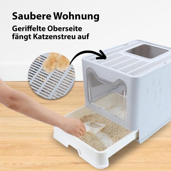 Actual product image Hermex Cat toilet XXL litter tray with lid Litter box (Cat litter box closed)
