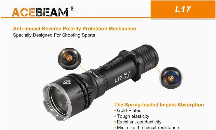 Produktbild AceBeam L17 LED Taschenlampe (16 cm)