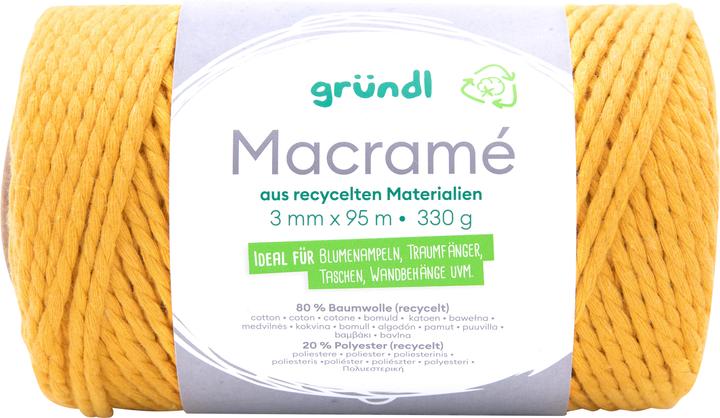 Image du produit Gründl Cordon de coton "Macramé", 3 mm, 95 m (95 m)