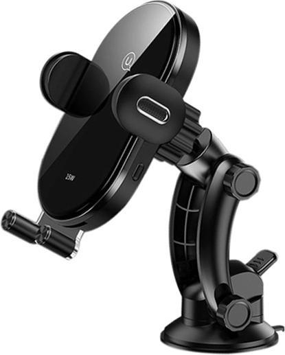 Image du produit Usams Uchwyt indukcyjny US-CD131 15W Automatic do szyby/na deskę rozdz. czarny/black CD131ZJ01