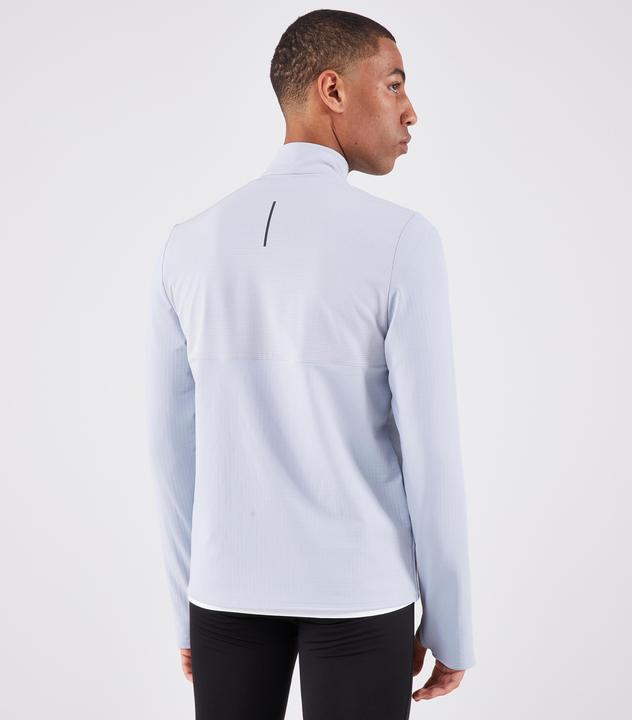Produktbild Kiprun Laufshirt langarm Herren mit Reissverschluss - Run 500 warm grau (M)